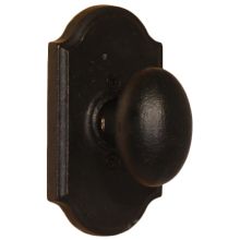 Durham Single Dummy Door Knob with Premiere Rose from the Molten Bronze Collection