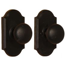 Wexford Privacy Door Knob with Premiere Rose from the Molten Bronze Collection
