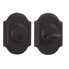 Premiere Solid Bronze Grade 2 Single Cylinder Deadbolt from the Molten Bronze Collection