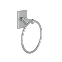 Contemporary 7" Wide Towel Ring with Square Back Plate