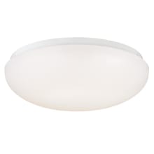 Single LED 11" Wide Flush Mount Ceiling Fixture with Acrylic Shade