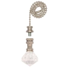 12" Long Prismatic Diamond Finial / Pull Chain for Westinghouse Fixtures