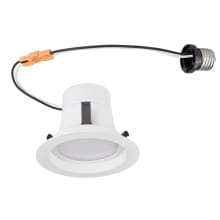 Reflector LED 4" Damp Rated Recessed Trim with Medium (E26) Bulb Adaptor
