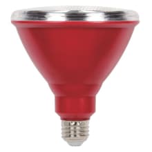 Pack of (6) 15 Watt Red PAR38 Medium (E26) LED Bulbs
