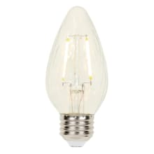 Single 3 Watt Clear Vintage Edison Dimmable F15 Medium (E26) LED Bulb