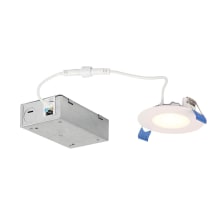 LED Canless Recessed Fixture with 2-1/2" Baffle Trims - Airtight
