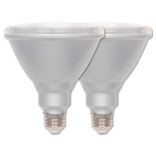 Pack of (2) 15 Watt Dimmable PAR38 Medium (E26) LED Bulbs - 1,350 Lumens, 3000K, and 80CRI