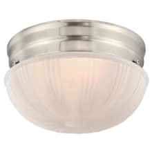 Single Light 6-7/8" Wide Integrated LED Flush Mount Bowl Ceiling Fixture