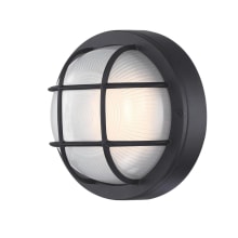 8" Tall LED Outdoor Wall Sconce - Circular