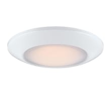 Makira 11" Wide LED Outdoor Flush Mount Bowl Ceiling Fixture - White