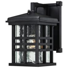 Caliste Outdoor Wall Sconce with 1 Light with Clear Water Glass and Photocell
