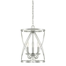Isadora 3 Light 13" Wide Single Tier Caged Candle Style Chandelier