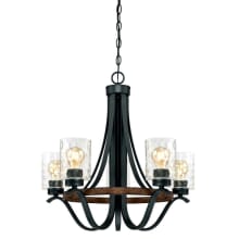 Barnwell 5 Light 23-3/8" Wide Ring Chandelier