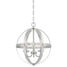 Stella Mira 3 Light 15-11/20" Wide Wrought Iron Chandelier