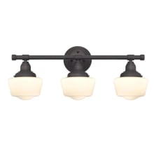 Scholar 3 Light 24" Wide Bathroom Vanity Light