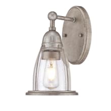 North Shore Single Light 6" Wide Bathroom Sconce with Hand Blown Shade