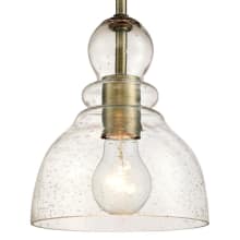 Single Light 7" Wide Mini Pendant with Hand Blown Shade