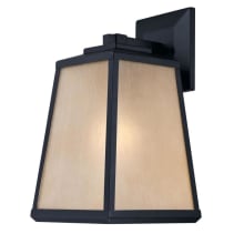 Ashdale Single Light 15" Tall Outdoor Wall Sconce with Frosted Glass Shade