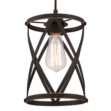 Isadora Single Light 7" Wide Cage Mini Pendant