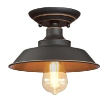 Iron Hill 9" Wide Semi-Flush Ceiling Fixture