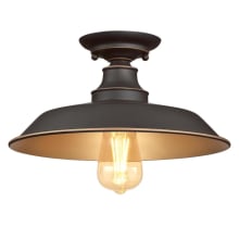 Iron Hill 12" Wide Semi-Flush Ceiling Fixture