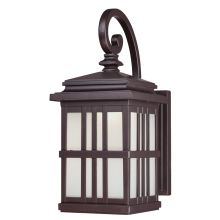 14.63" Tall 3 Light LED Outdoor Lantern Wall Sconce