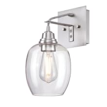 Eldon Single Light 6-1/4" Wide Bathroom Sconce with Clear Glass Shade