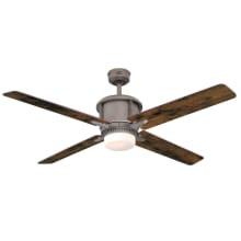 Cliff 56" 4 Blade Indoor Ceiling Fan - Remote Control and LED Light Kit Included