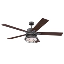 Chambers 60" 5 Blade Indoor Ceiling Fan - Remote Control and LED Light Kit Included