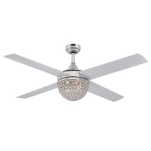 Kelcie 52" 4 Blade LED Indoor Ceiling Fan with Remote Control