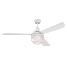 Graham 52" 3 Blade Indoor Ceiling Fan - Remote Control and LED Light Kit Included