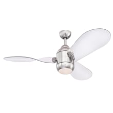 Josef 48" 3 Blade LED Indoor Ceiling Fan with Remote Control