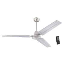 Jax 56" 3 Blade Indoor Ceiling Fan with Remote Control