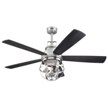 Stella Mira 52" 5 Blade LED Indoor Ceiling Fan with Wall Control and Remote Control