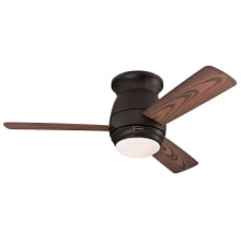 Halley 44" 3 Blade Indoor / Outdoor Smart LED Ceiling Fan with Remote Control
