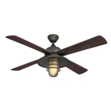 Porto 52" 4 Blade Smart LED Indoor Ceiling Fan with Remote Control