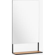 C2 34" x 19" Modern Rectangular Stainless Steel Frameless Bathroom Wall Mirror