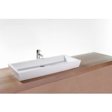 CUBE 36" Rectangular WETMAR BiO Stone Composite Vessel Bathroom Sink