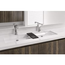 CUBE 48" Rectangular WETMAR BiO Stone Composite Undermount Bathroom Sink