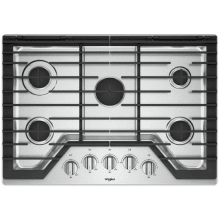 30 Inch Wide Built-In Gas Cooktop with Five Accusimmer Burners and SpeedHeat