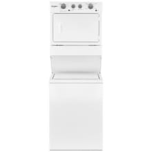 27 Inch Wide Laundry Center with 3.5 Cu. Ft. Washer and 5.9 Cu. Ft. Gas Dryer with Wrinkle Shield™