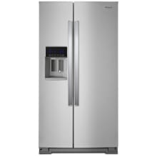 36 Inch Wide 20.5 Cu. Ft Capacity Counter Depth Side by Side Refrigerator with Accu-Chill and Reach Through Handles