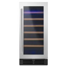 15 Inch Wide Wine Refrigerator with LED Interior Lighting