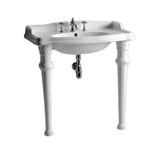 Fixture Lavatory Console Vitreous China from the China series with Three Faucet Holes