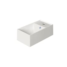 Britannia 15 3/4" Rectangular Vitreous China Wall Mounted Bathroom Sink with 1 Faucet Hole