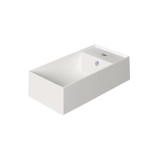 Britannia 19 1/2" Rectangular Vitreous China Wall Mounted Bathroom Sink with 1 Faucet Hole