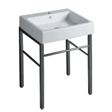 Britannia 23 5/8" Rectangular Vitreous China Wall Mounted Console Bathroom Sink with 1 Faucet Hole