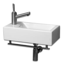 Isabella 20" Wall Mounted Bathroom Sink with One Hole Drilled