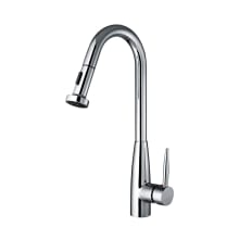 Jem 1.5 GPM Single Hole Pull Down Kitchen Faucet Includes Escutcheon