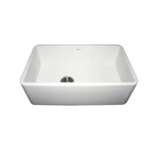 Duet 30" Reversible Single Basin Fireclay Kitchen Sink for Undermount Installations with Smooth Apron Front